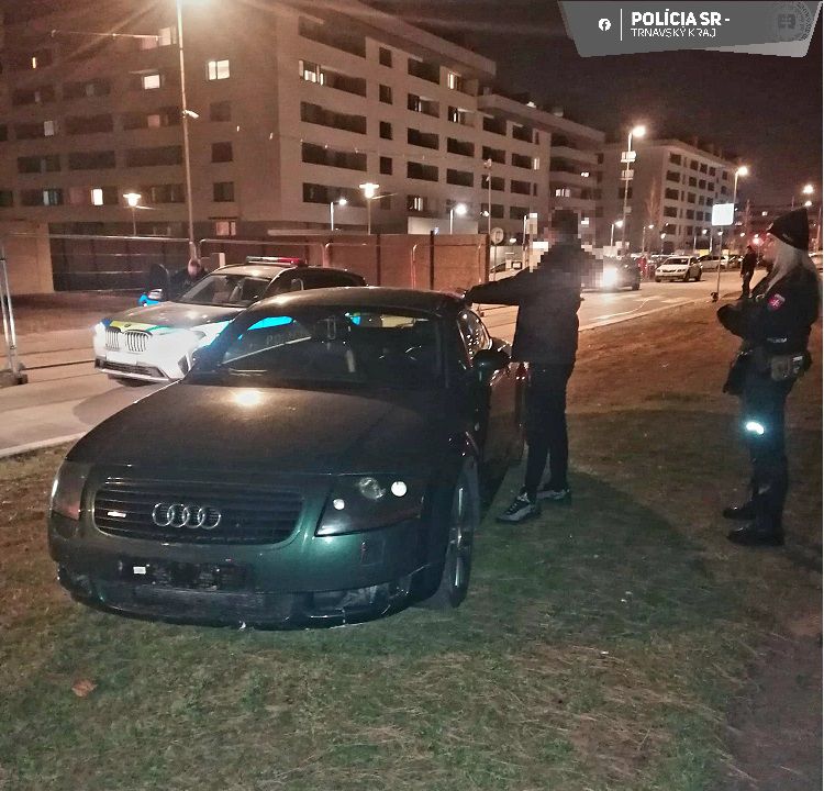 audi, alkohol, trnava, polícia,