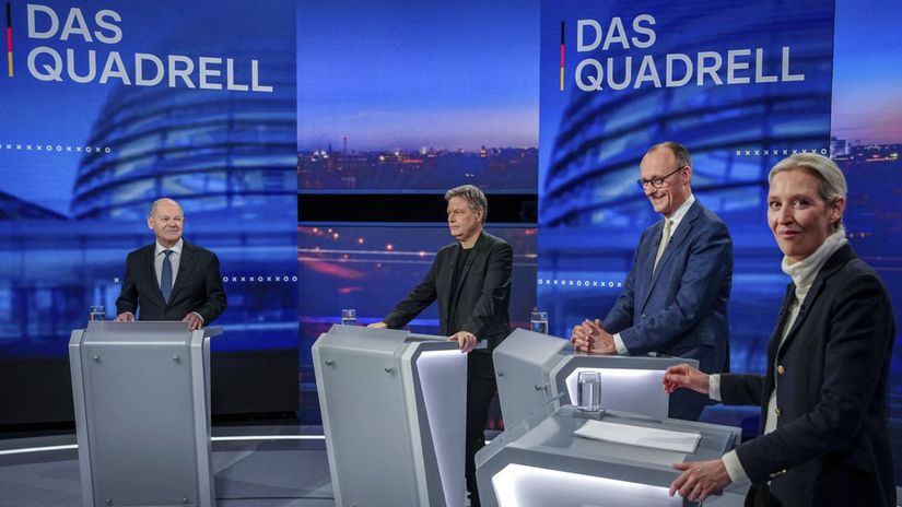 Olaf Scholz, Robert Habeck, Friedrich Merz,...