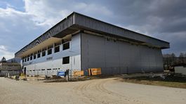 Zimny stadion v Roznave pocas rekonstrukcie