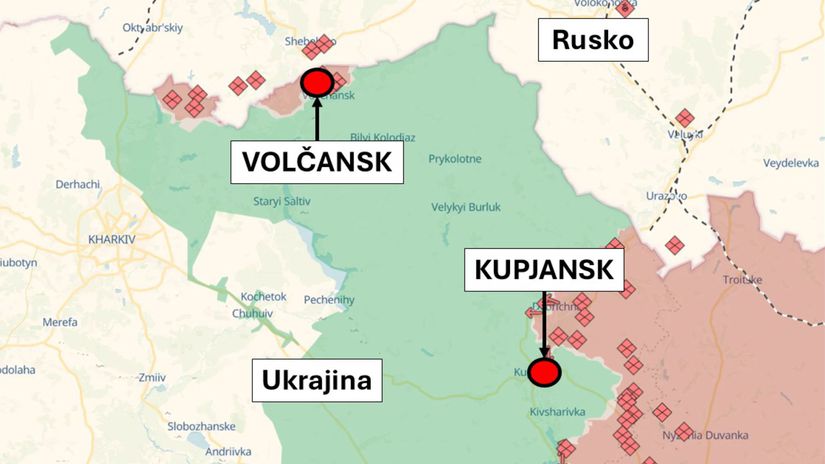 Okolie Kupjanska, situácia k 18. februáru 2025...