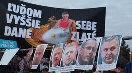 protivládny protest v Bratislave, Kuciak, Sedem rokov, zhromaždenie, transparenty