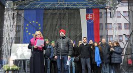 protivládny protest v Bratislave, Kuciak, Sedem rokov, zhromaždenie, transparenty