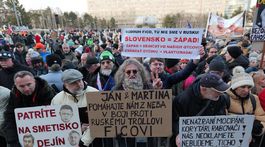 protivládny protest v Bratislave