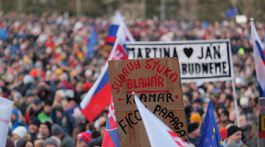 protivládny protest v Bratislave