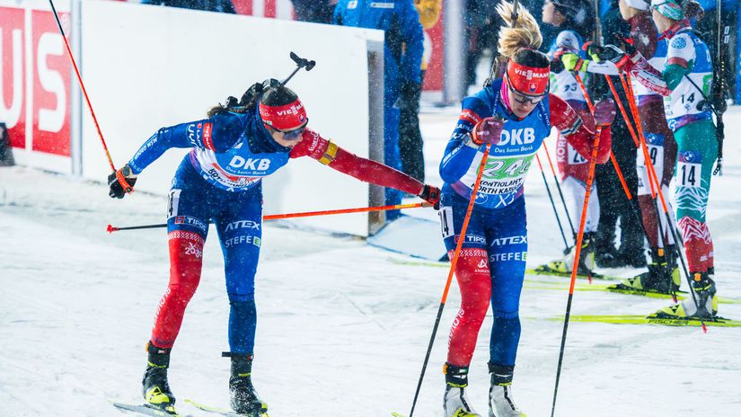 Fínsko biatlon SP štafeta mix