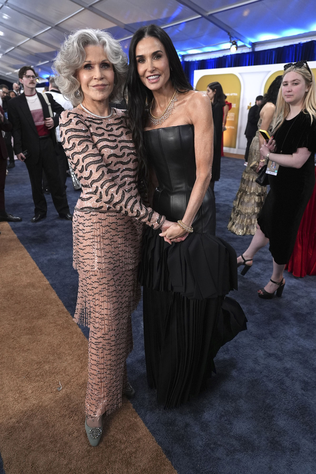 Herečky Jane Fonda (vľavo) a Demi Moore...