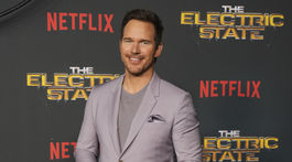 Herec Chris Pratt uviedol v LA novinku The Electric State.