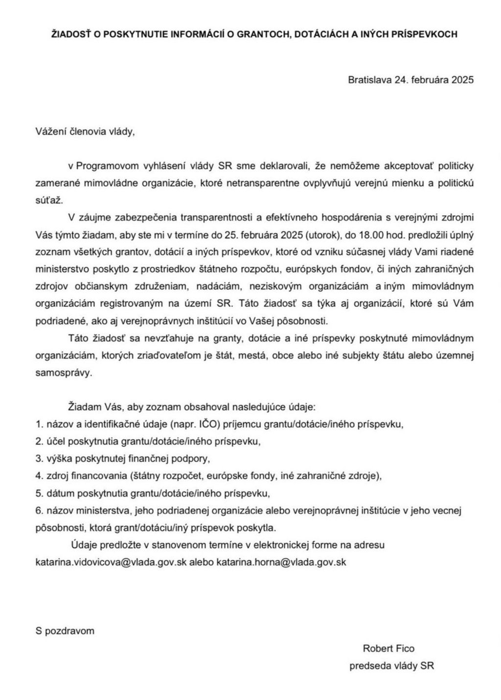 List premiéra