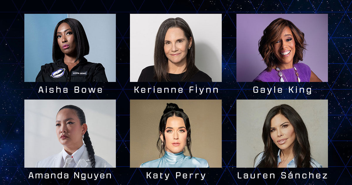 Blue Origin, vesmír, Kate Perry