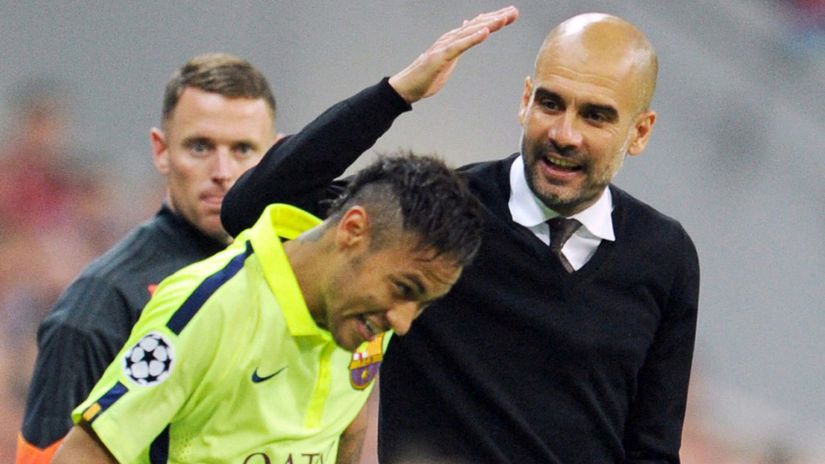 Neymar, Pep Guardiola