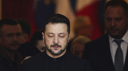 Ukrajinský prezident Volodymyr Zelenskyj na...