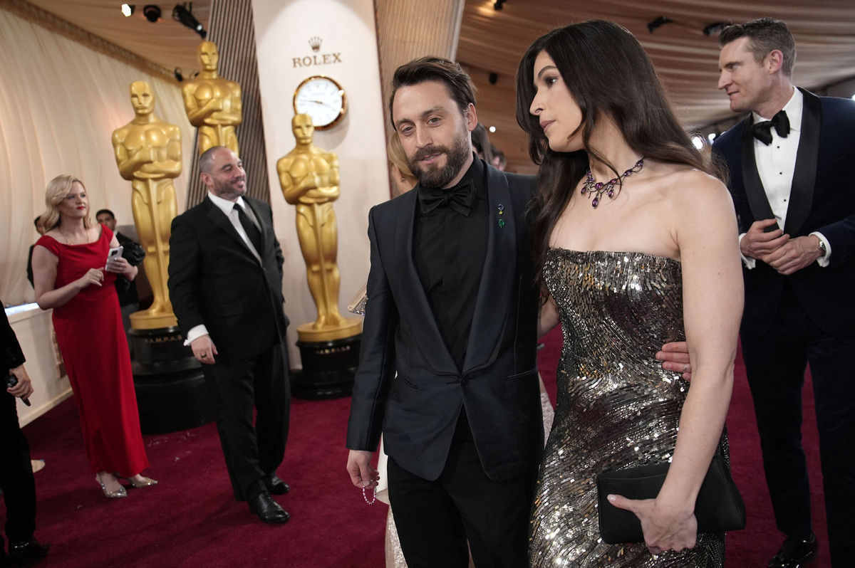 Herec Kieran Culkin a jeho manželka Jazz Charton.