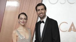 Herečka Emma Stone a jej manžel Dave McCary.