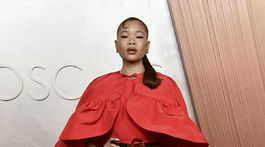 Herečka Storm Reid v kreácii Alexandre Vauthier Haute Couture. 