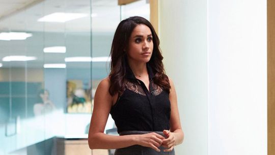 Meghan Markle ako Rachel Zane v Kravaťákoch.