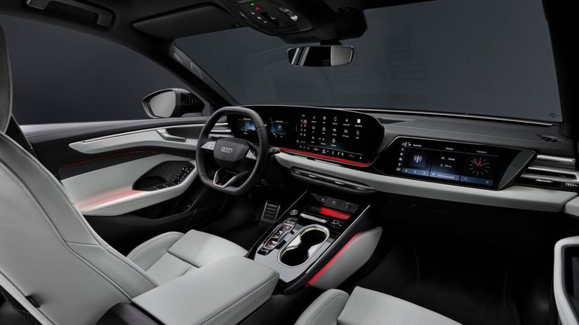 Interiér je verný najnovšiemu štýlu Audi s...