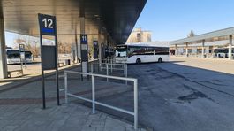 Nastupiste autobusovej stanice v Rimavskej Sobote