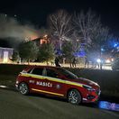 požiar, hotel, hasiči