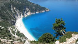pláž, voda, more, dovolenka, Grécko, Kefalonia, piesok, cestovanie, leto,