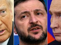 Trump, Zelenskyj, Putin