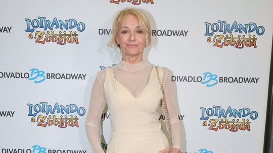 Herečka Veronika Žilková na premiére muzikálu...