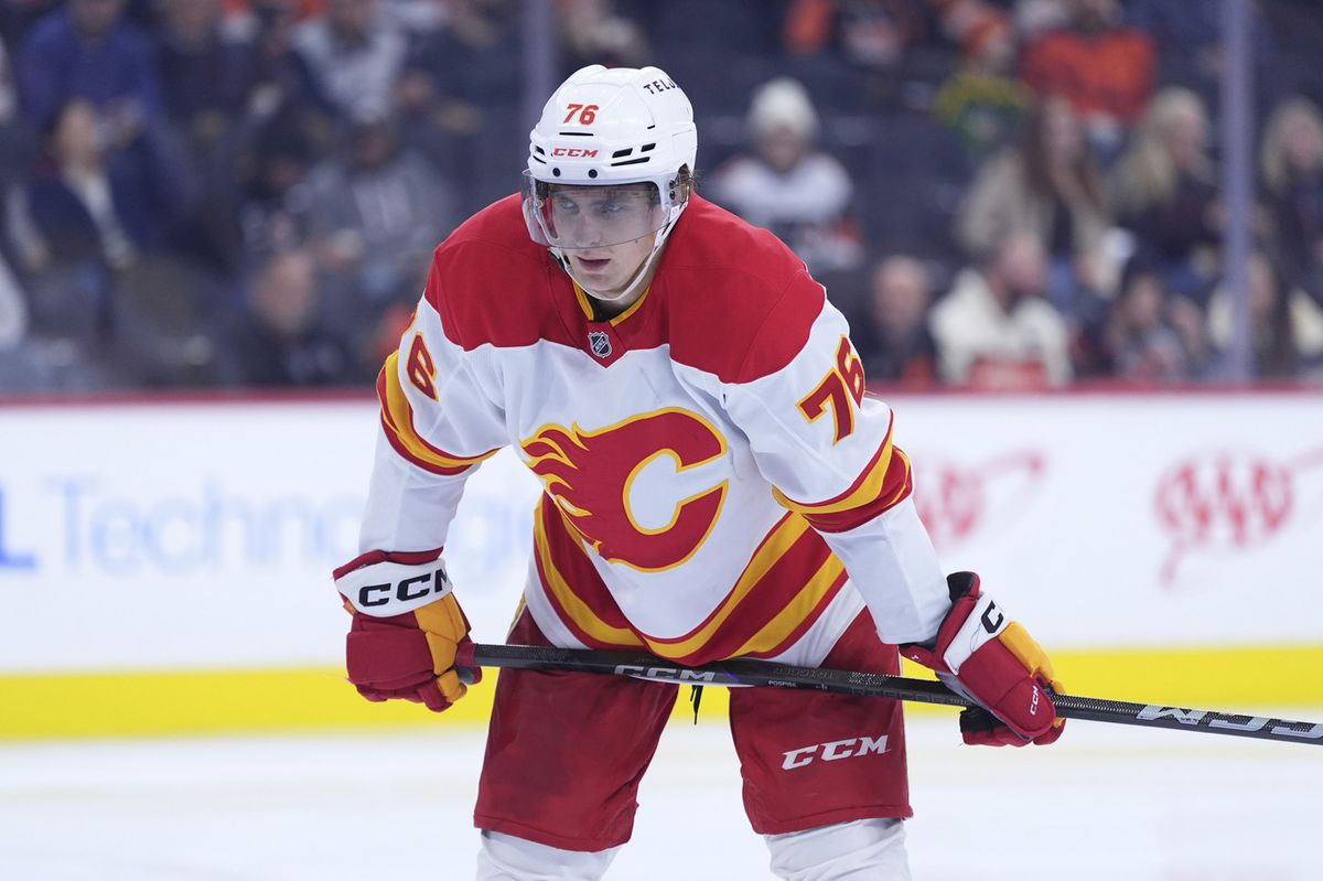 Martin Pospíšil v drese Calgary Flames.