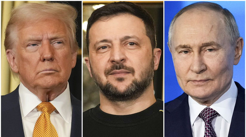 Trump, Zelenskyj, Putin