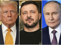 Trump, Zelenskyj, Putin