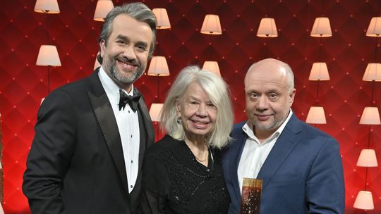 Moderátor Vlado Kobielsky (vľavo) s Mariánom...