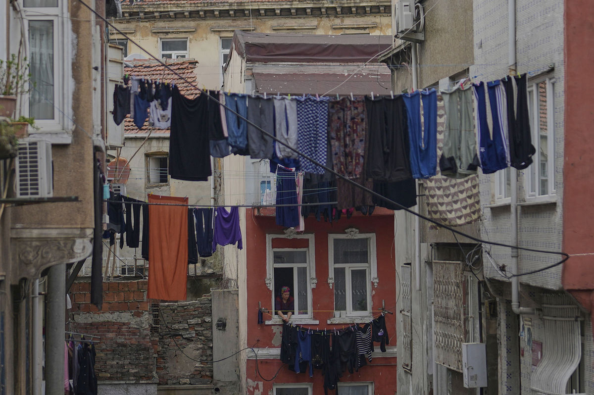 Turecko, prádlo, pranie, Istanbul