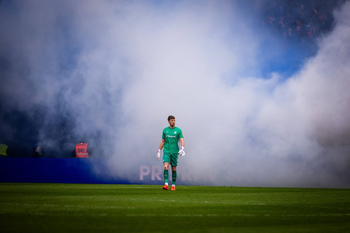 Žiga Frelih počas derby na Tehelnom poli.