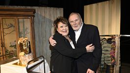 Jiří Štěpnička a Jiřina Bohdalová na oslave narodenín Simony Stašovej.