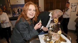 Simona Stašová na oslave svojej 70-ky.