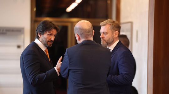Robert Kaliňák, Martin Dubéci a Juraj Krúpa.