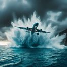 lietadlo, oceán, havária, pád, nehoda, more, vlny, let, HM370