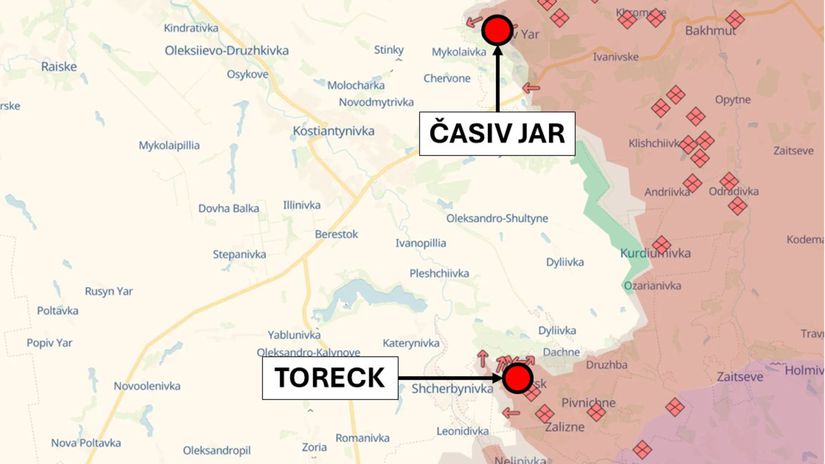 Toreck, situácia 25. marca 2025