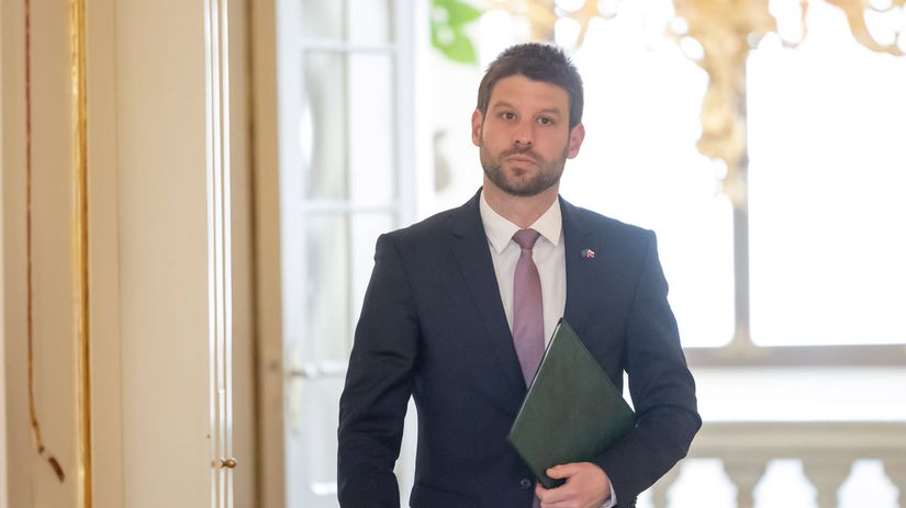 Predseda Progresívneho Slovenska Michal Šimečka...