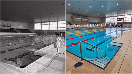 Plaváreň Pasienky v roku 1975 a 2025