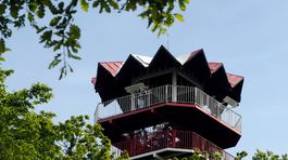 Vrchol vyhliadkovej veze Hradova nad Kosicami