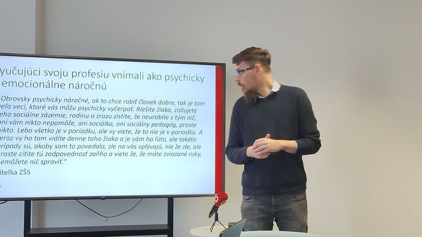 Analytik Centra vzdelávacích analýz Marek Rehúš.