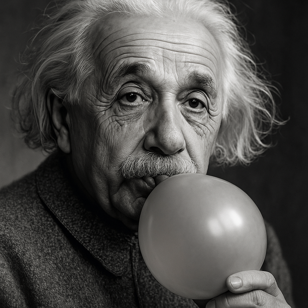 Vygenerovaný obrázok Alberta Einsteina...