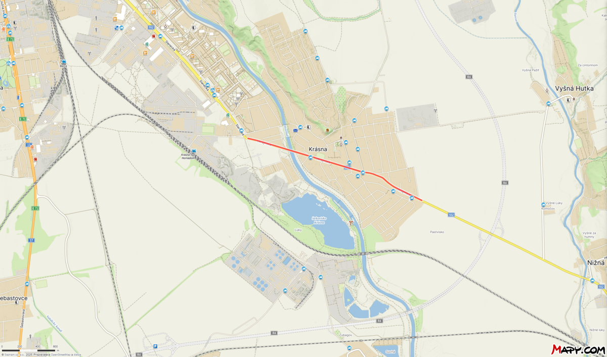 Ukrajinská cesta prechádza cez košickú mestskú...
