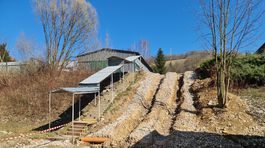 Príprava svahu, na ktorom sa budú testovať...