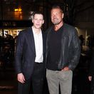 Herec Bill Skarsgård a producent Petr Jákl na pražskej premiére filmu V pasci. 