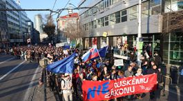 protest pochod bratislava