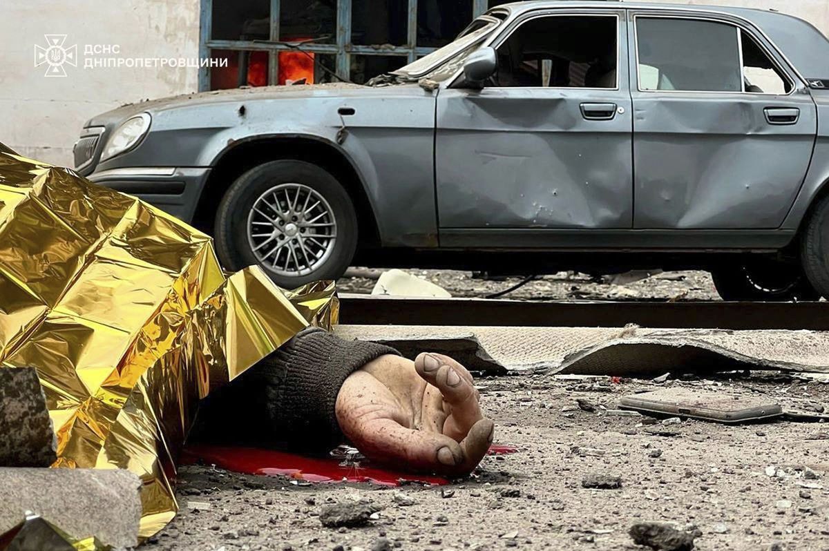 Kryvyj Rih, mŕtvy civilista, vojna na Ukrajine,...