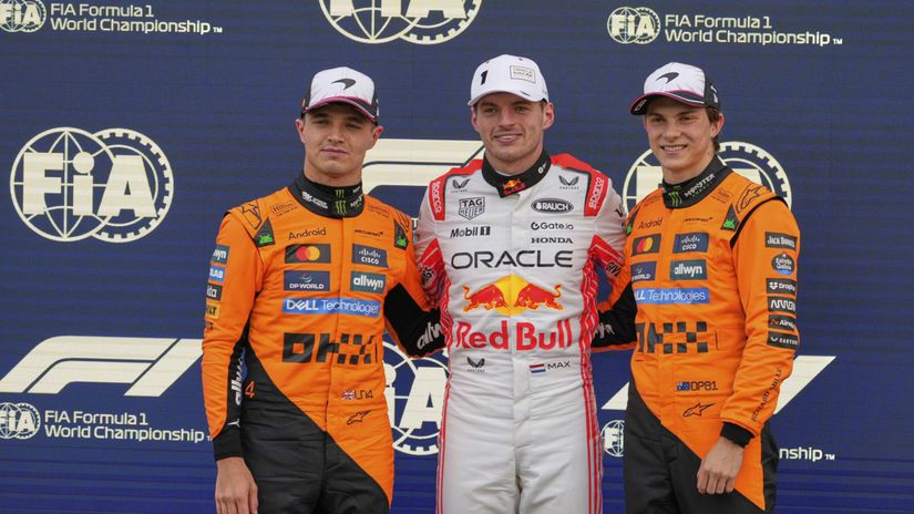 Max Verstappen, Lando Norris, Oscar Piastri