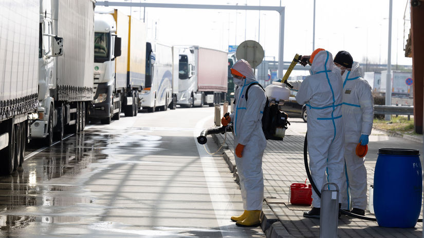 Rajka hraničný prechod slintačka dezinfekcia