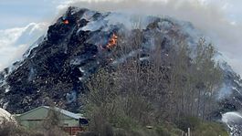 Požiar skládky odpadov v katastri obce Čierna...