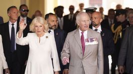 Kráľ Karol III. a kráľovná Camilla na návšteve Talianska.